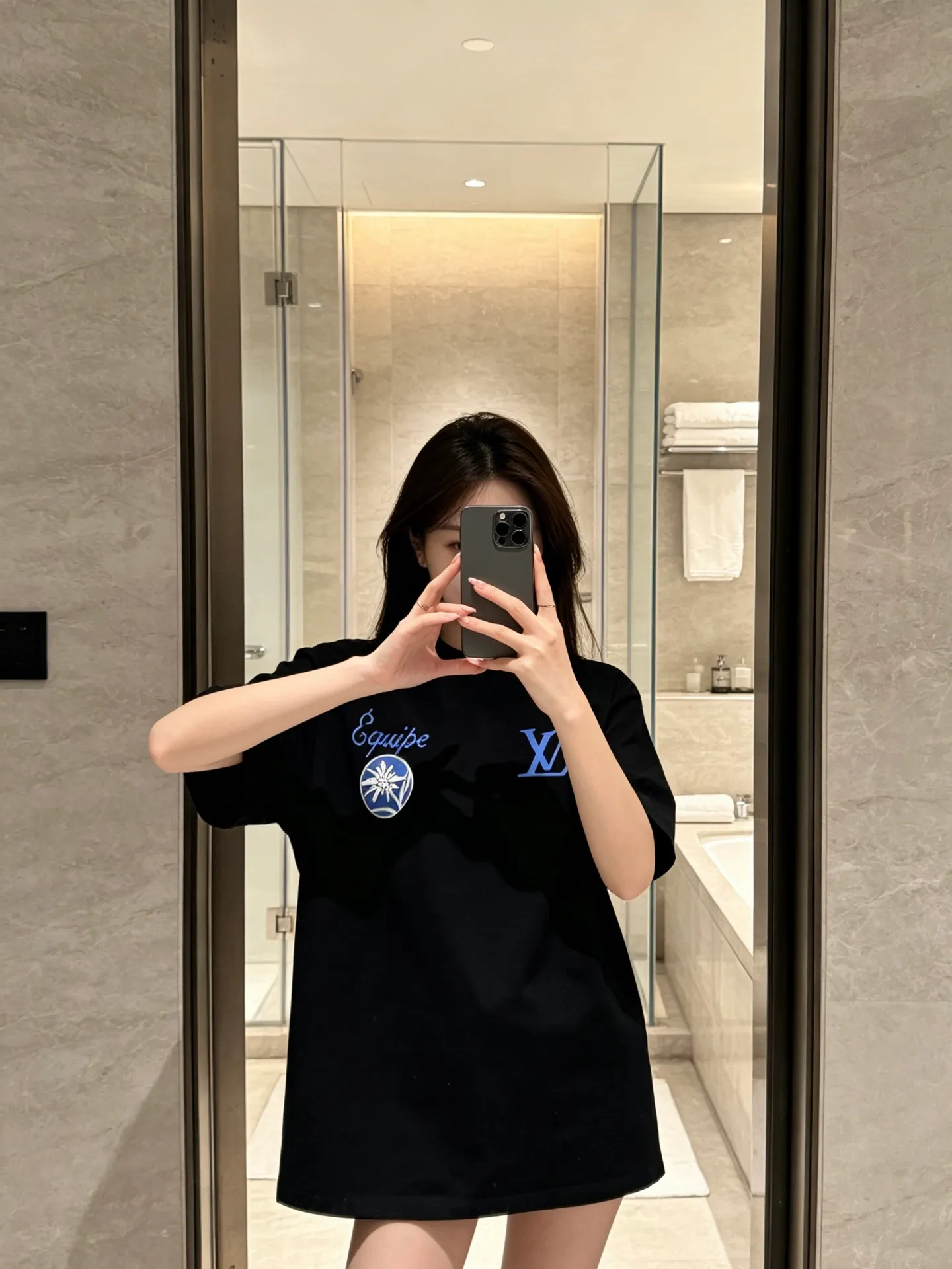 Louis Vuitton/Louis Vuitton floral print short sleeves